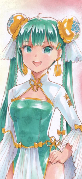 定期的にチャイナドレスなミクさん達を描きたくなる病¶(⁄•˅̮•̥∖)⁋? 