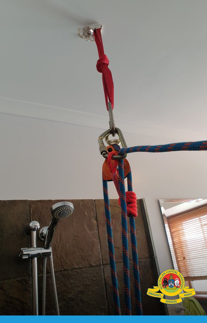 ACT_ESA's tweet photo. Recently, ACTAS &amp; ACTF&amp;R crews worked in partnership to extricate a patient who had fallen down a drain in their home. 
ACTAS paramedics &amp; specialist ACTF&amp;R vertical rescue officers safely removed the patient from the drain, which took almost 90 mins.
#ACTAS #ACTFR #TeamWork https://t.co/TDVUAjsV75