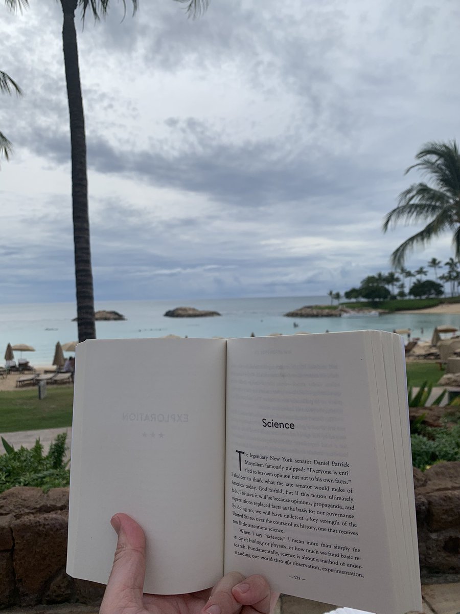Reading #WhatUnitesUs by @DanRather in paradise/Oahu. The opening paragraph of this chapter is everything.