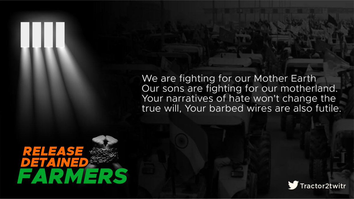 pritvirk's tweet photo. ਖਿੱਚੋ ਅੱਜ #ReleaseDetainedFarmers https://t.co/BQCZKPPKk2