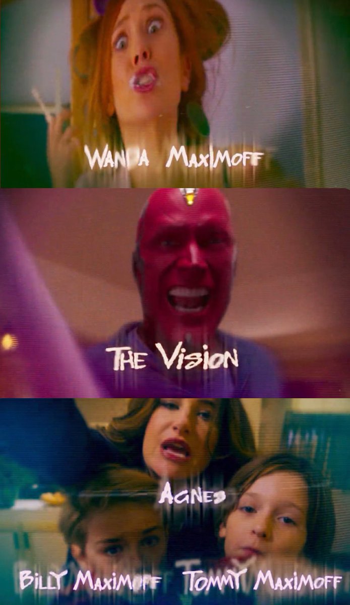 Pietro is billed “as Himself” while everyone else in the sequence is only introduced by their name. Agnes doesn’t have a surname.Read the lyrics of the openings song, they’re incredibly suggestive of the reality of WestviewThe lines are attributed to who they appear with.