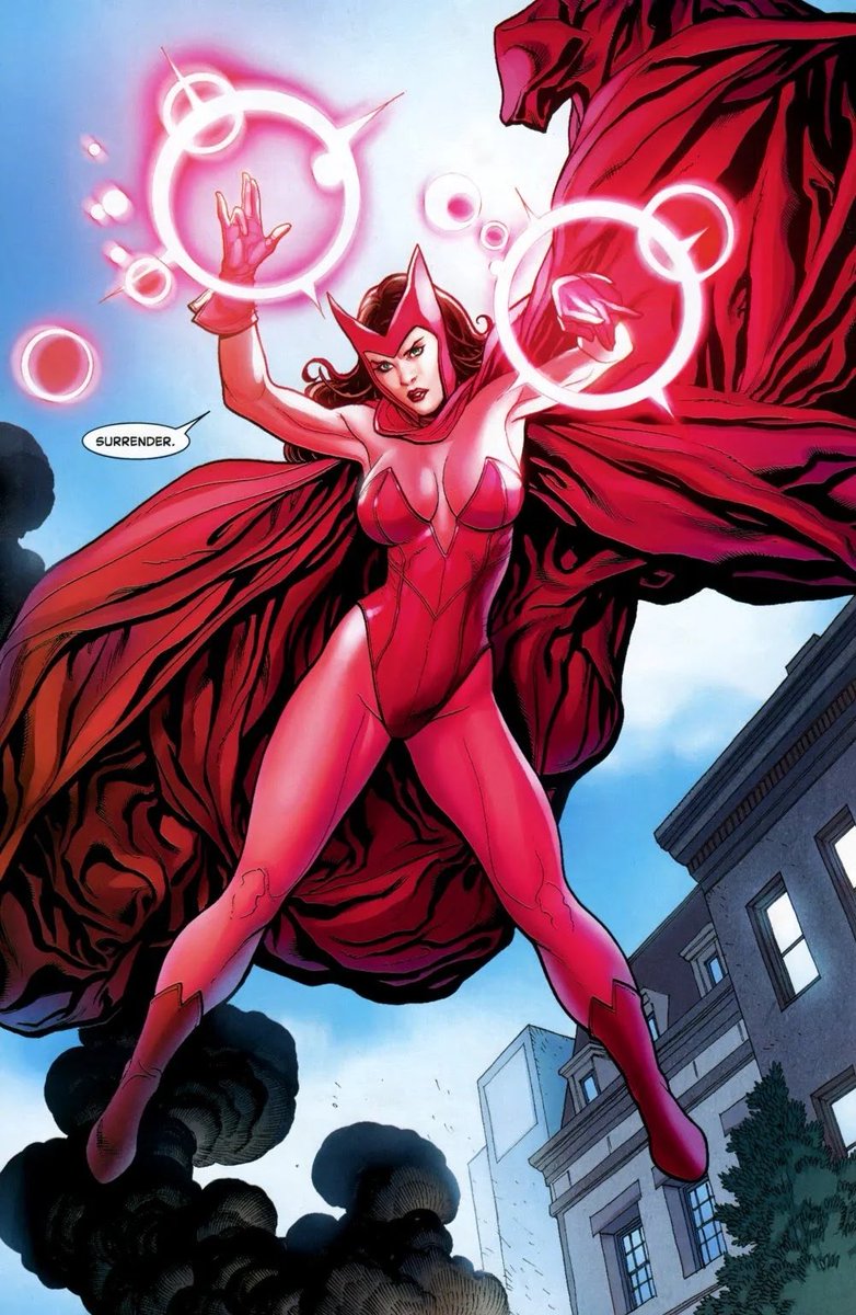 -All the costumes so far allude who these characters actually are. *Keep that in mind.-Wanda is dressed in the famous Scarlet Witch outfit or in her words, a “Sokovian fortune teller”-Vision is dressed in his classic comic outfit, which he refers to as the “Mexican Wrestler.”