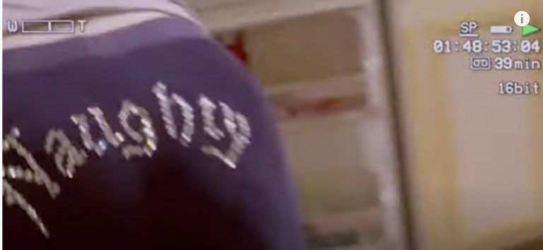 In the opening scene, she is wearing sweat pants with the word “naughty” on them. Remember, Agatha Harkness has never been an outright villain or evil. Could Agnes be faking confusion? Her license plate is also either very generic or very intentionally fake.