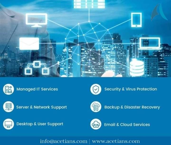 AcetiansTech's tweet photo. #Acetians offers wide array of Services which enable businesses to reduce costs and risks. We assist our clients in their growth.

#Acetians #ATPL #itsupport #servers #laptops #desktops #networkservices #itsecurity #datacenters #cloudservices https://t.co/2F2vVa2Sz1