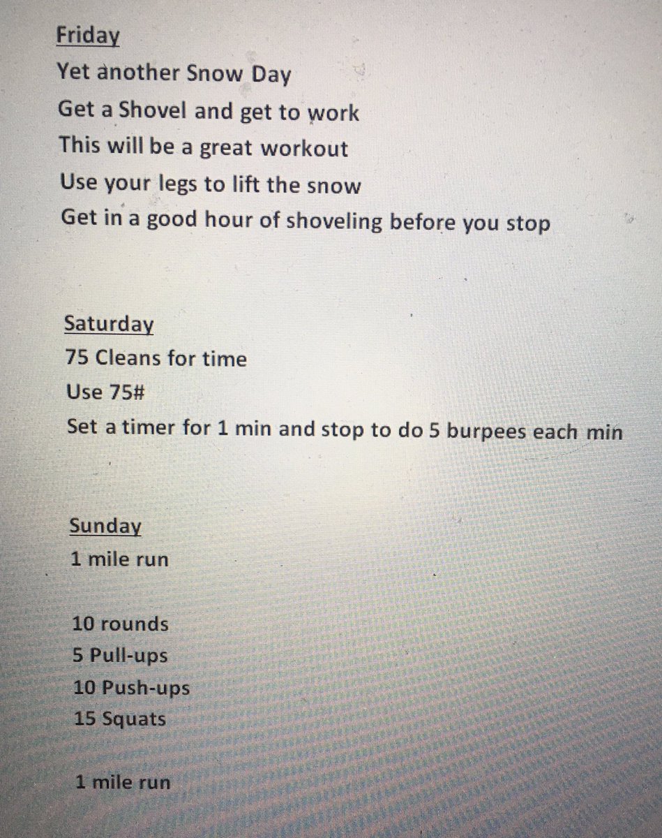 Cardinal Strength (@cardinalstreng2) on Twitter photo Here are the workouts for the next three days. Letās use that snow for another workout <a href="/LTPSAthletics/">LTPS AD</a> <a href="/LTPS1/">Lawrence Township Public Schools</a> <a href="/CardinalsLHS/">Lawrence High School</a> Here are the workouts for the next three days. Letās use that snow for another workout <a href="/LTPSAthletics/">LTPS AD</a> <a href="/LTPS1/">Lawrence Township Public Schools</a> <a href="/CardinalsLHS/">Lawrence High School</a>