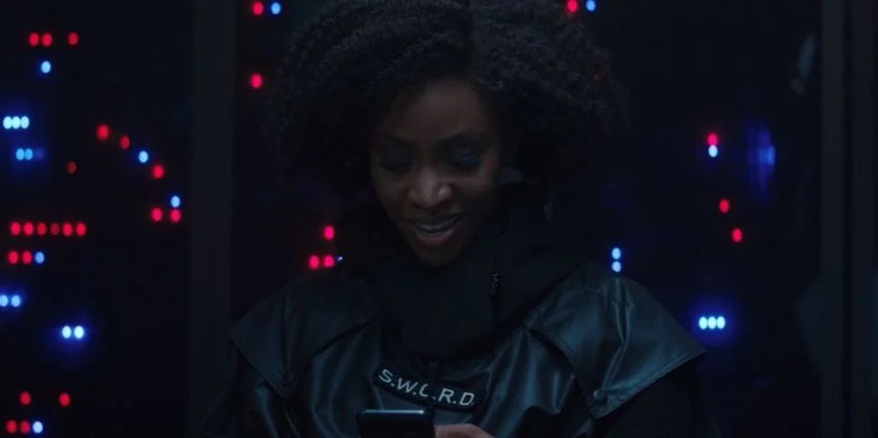 Despite this, Monica expresses her desire to go into the Hex once more. She and Jimmy Woo leave Darcy behind to gather more info on Hayward whilst they go and meet her “guy” the aforementioned “aerophysicist” from episode 5. Two mentions in a row? Interesting. Part 2 BELOW   https://twitter.com/thebioodycrown/status/1362578362678579200