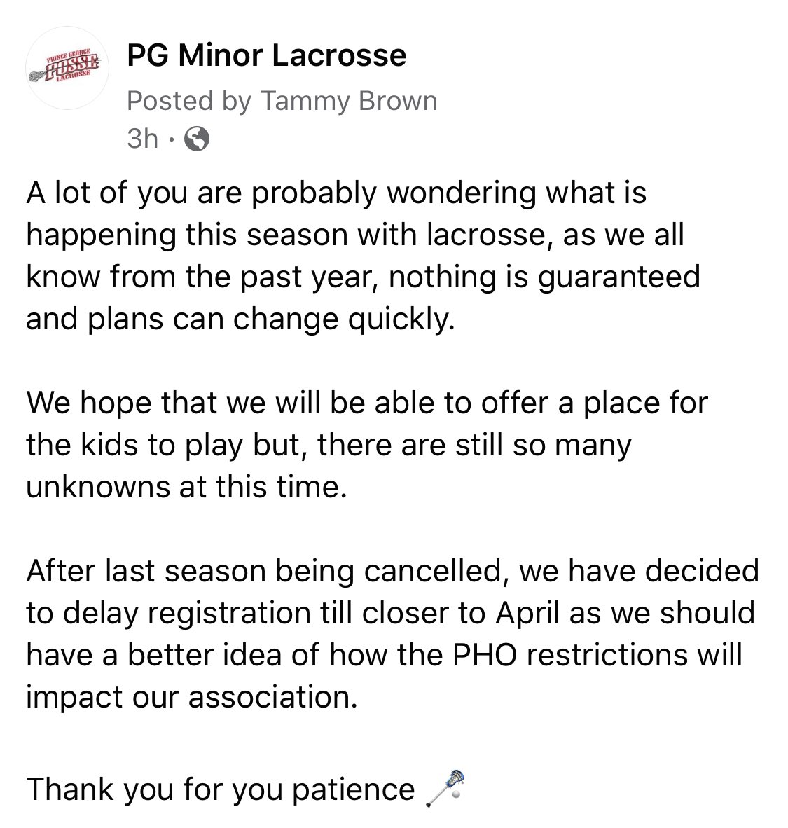 Prince George minor Lacrosse (@pgminorlax) on Twitter photo 