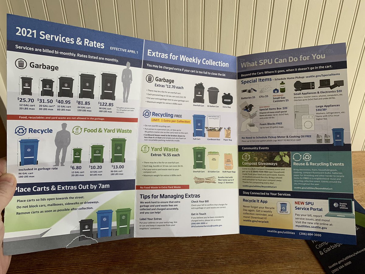 patrecycles's tweet image. #WhereDoesItGo? Hey Seattlites, check out the annual upgrade to the WDIG guide for recycling, composting, &amp;amp; managing your Special Items! See NEW options for #GasCanisters and the Special Items Box Service. Also check out NEW #Reuse 4th panel 🙂♻️ 🌎@SeattleSPU @EnviroStars