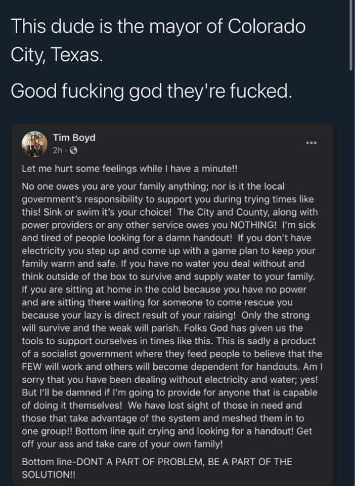 Kratomisbetter's tweet photo. I heard about this today. I had not actually read it till now. Just wow. Someone needs to throw this guy outside in the snow for a few hours in his underwear and say "survive dude!" https://t.co/0kTvNn7nKk