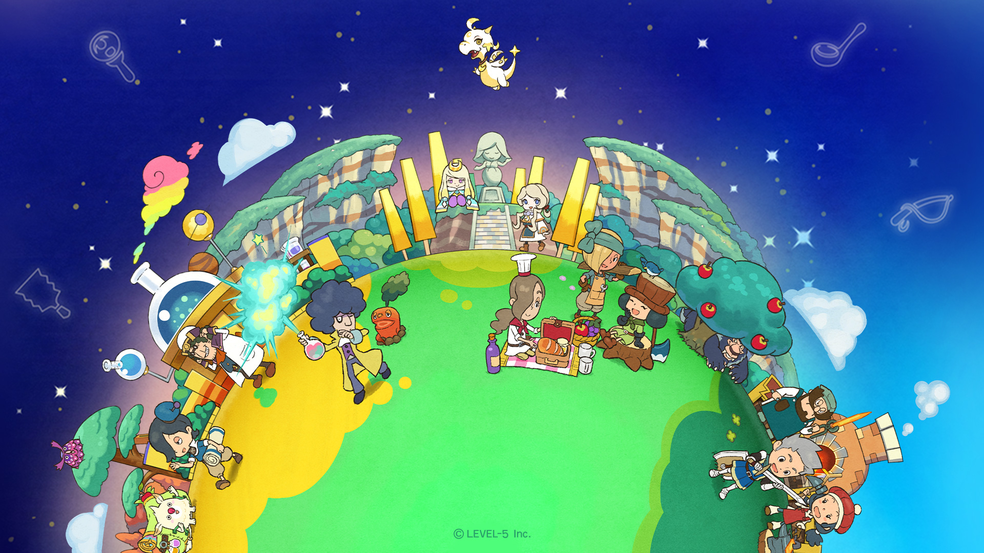 レベルファイブ バーチャル背景画像 Twitter