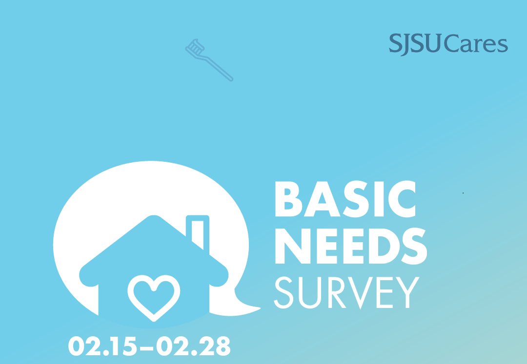 😷SJSU Cares - Basic Needs🥕🏠 (@sjsucares) on Twitter photo <a href="/TheBLOCsjsu/">The BLOC @ San Jose State✨</a>
Are black students facing housing insecurity / homelessness more than others? Telling us your experience on the survey can reveal the truth & help increase resources for Black Spartans
Take the SJSU Basic Needs Survey ➡️ go.sjsu.edu/basic-needs-su… #BasicNeedsSurvey <a href="/TheBLOCsjsu/">The BLOC @ San Jose State✨</a>
Are black students facing housing insecurity / homelessness more than others? Telling us your experience on the survey can reveal the truth & help increase resources for Black Spartans
Take the SJSU Basic Needs Survey ➡️ go.sjsu.edu/basic-needs-su… #BasicNeedsSurvey