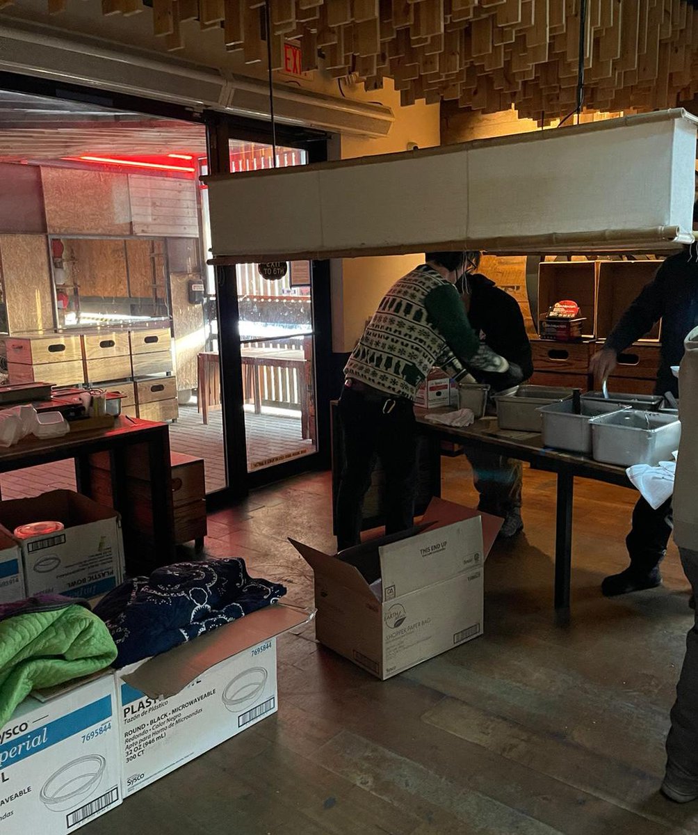 chefjoseandres's tweet photo. My friend of decades &amp; @WCKitchen chair @RobWilder was out delivering meals in Austin today...sent me photos! Mary Lee Foundation houses 100+ adults with special needs &amp; lost power for 4 days—plus pipes burst. Their food all spoiled so were excited for fresh meals! #ChefsForTexas https://t.co/fgPNKWQdT3