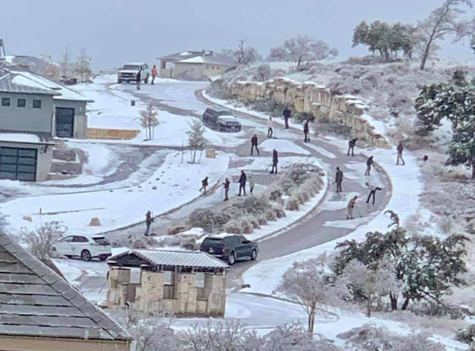 minoad7's tweet image. Neither the city the HOA has plowed our hill. Yesterday I created a fb event for 1130 this morning to go and shovel about a half mile of road. I got 6 yeses. Look what happened!
