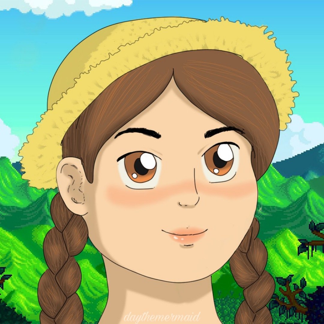 daythemermaid's tweet photo. Desenho da minha personagem de Stardew Valley que fiz na última live 💙😊
•••
#stardewvalley #twitch #oceanfarm #oc #photoshopart #wacomart #digitalart https://t.co/jMwkLYDck4