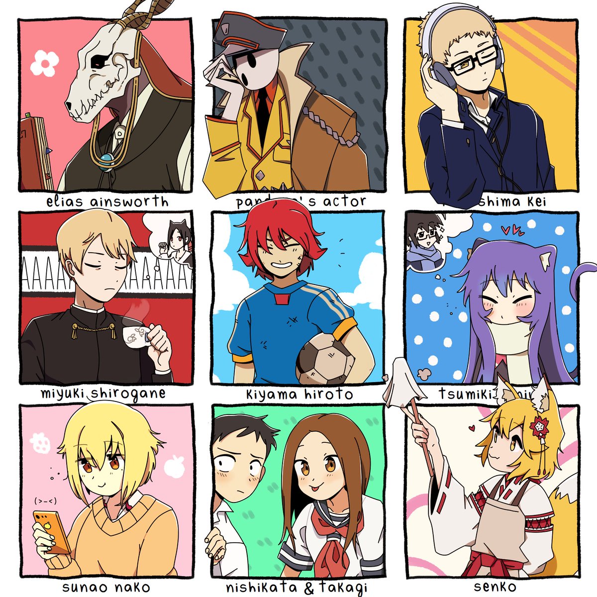 KasumaGaladriel's tweet photo. uns personagens que gosto// https://t.co/HXfB16ATx8