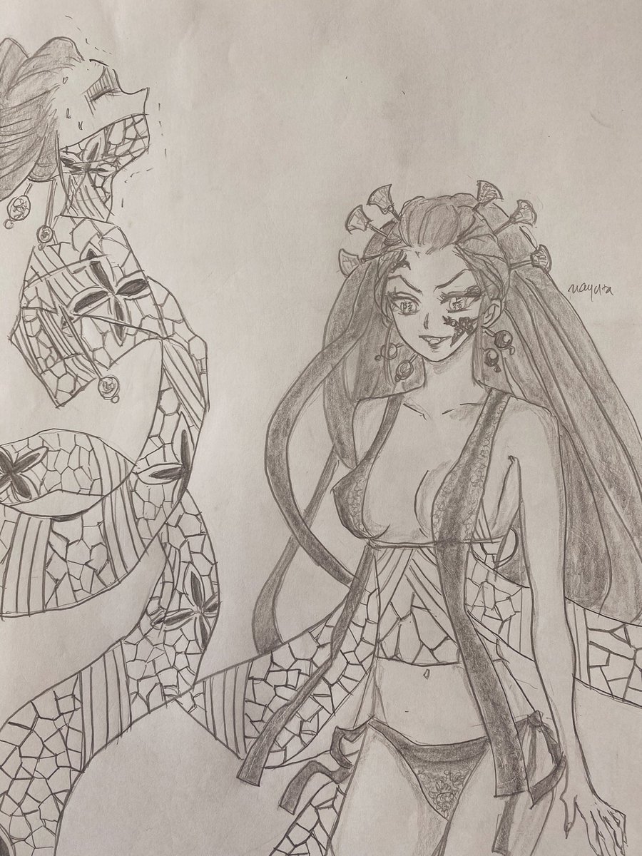 なゆた Ar Twitter 堕姫ちゃん せくしーでかわいい 堕姫イラスト 鬼滅の刃イラスト