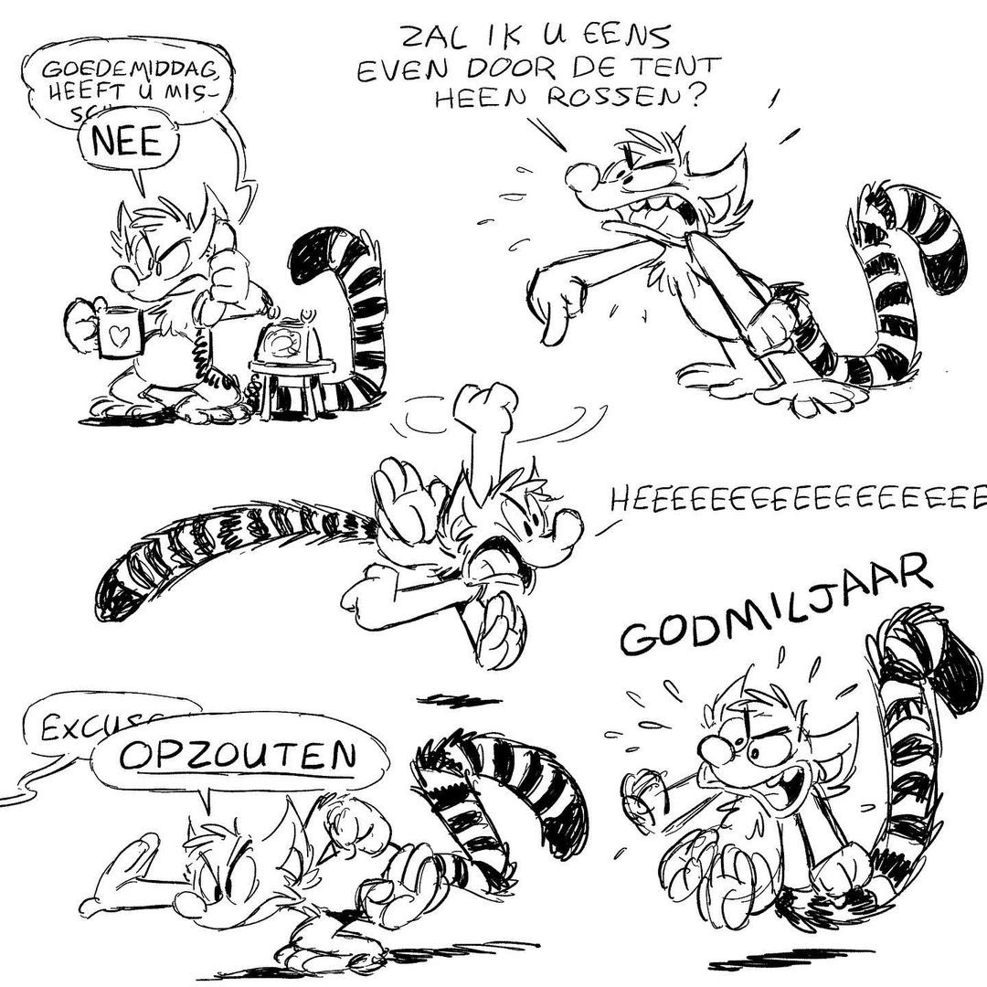With lemurs especially it's like "...yeah that's clearly Hapalemur griseus ranomafanensis ACCURATE SUBLINGUA AND TOOTH COMB" to "what animal was this originally supposed to be again, is it Marsupilamickey" #AnimalArtistsUnite