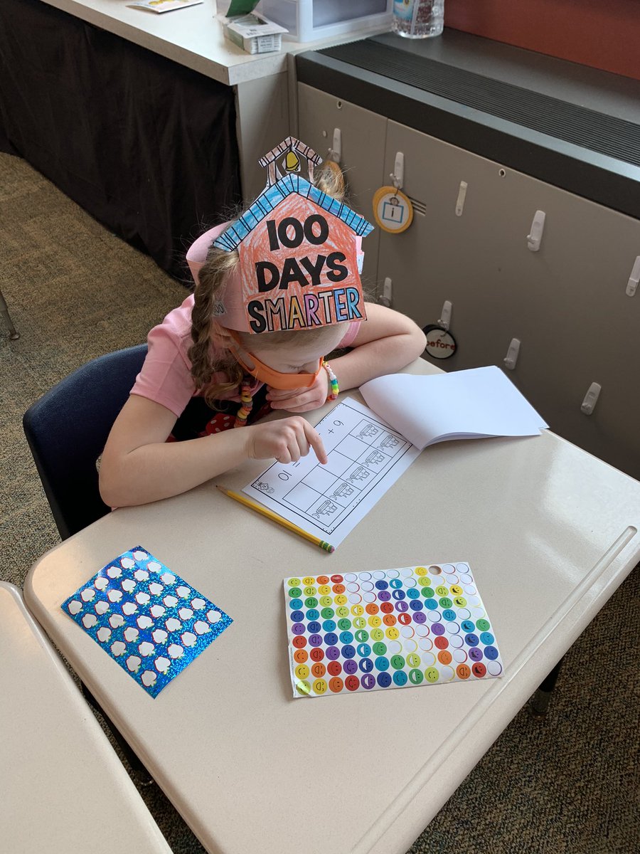 KNormoyleHBT's tweet photo. Celebrating the 100th Day of Kindergarten! 🥳 https://t.co/2WB7o3nFrX