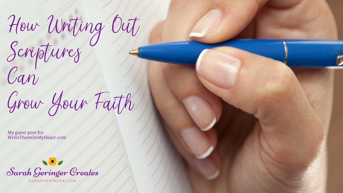 SarahLynneCR's tweet image. Writing down Scripture helps us remember it and put it into practice. It can also focus us on uplifting truths when our minds ruminate on the negatives. Learn more here: buff.ly/2OQ8nBs #scripturewriting #christianliving via @SarahGeringer