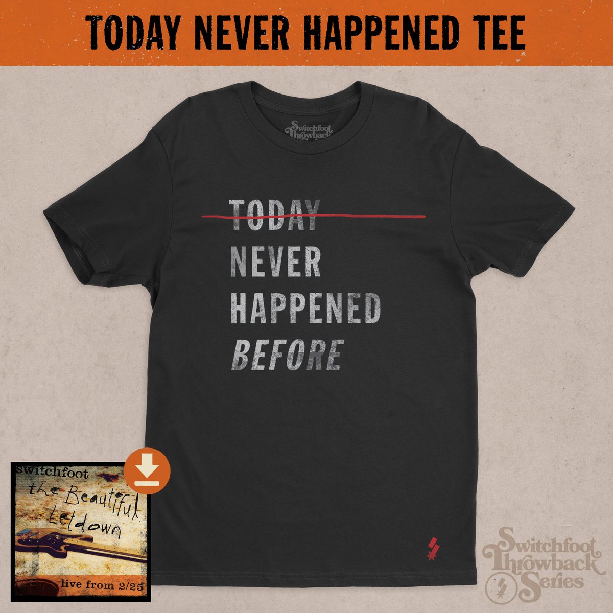switchfoot's tweet image. The Beautiful Letdown merch has arrived! Get your throwback gear in time for our special Beautiful Letdown Anniversary next Thursday, February 25th! ✌🏻

🛒: switchfoot.com
