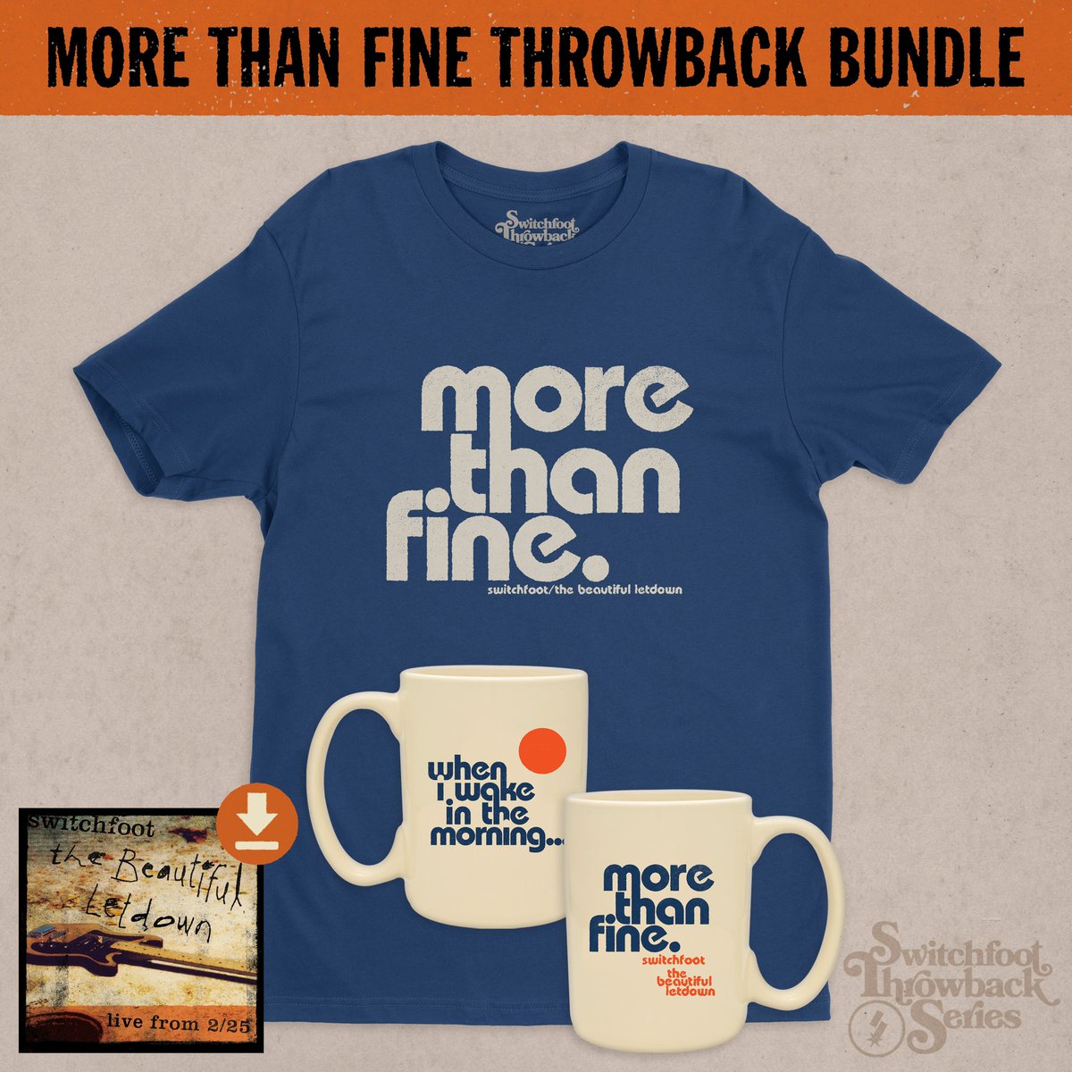 switchfoot's tweet image. The Beautiful Letdown merch has arrived! Get your throwback gear in time for our special Beautiful Letdown Anniversary next Thursday, February 25th! ✌🏻

🛒: switchfoot.com