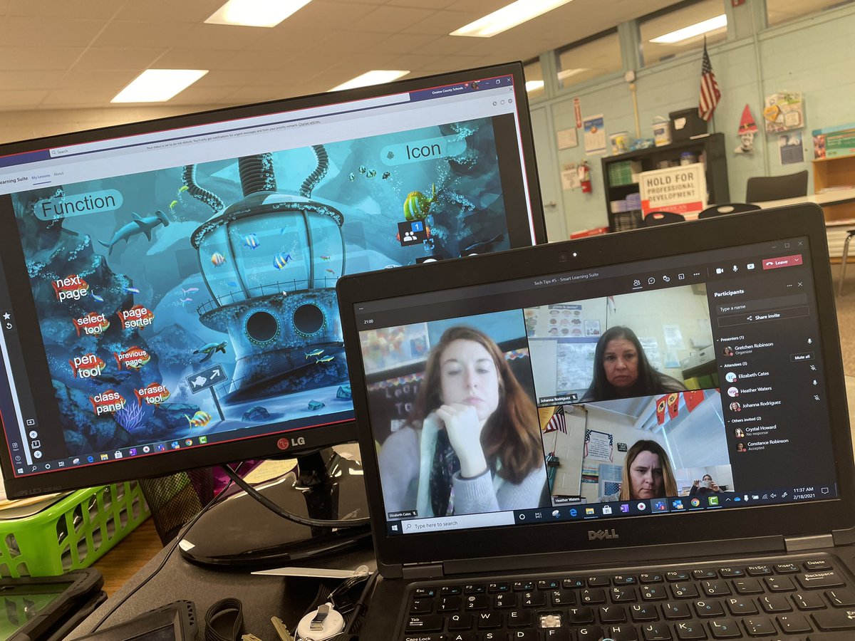 gjrobinson's tweet photo. Great day of training for my @ClydeErwinElem  K-5 Ts today on how to use @SMART_Tech #SmartLearningSuiteOnline  in their classrooms today! They love learning new tools for their instructional toolboxes! #OnslowDLT #EaglesSoar https://t.co/mOZXfvbC46