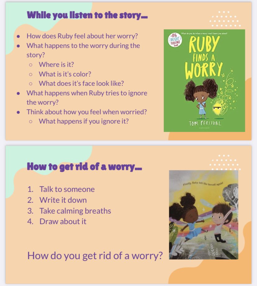 DiffDive's tweet image. Second grade got down with today’s SEL activity! A great story by @TomPercivalsays and Worry Buggers (or a worry pyramid) to share ways to manage worry! #sel #edutwitter #SocialEmotionalLearning