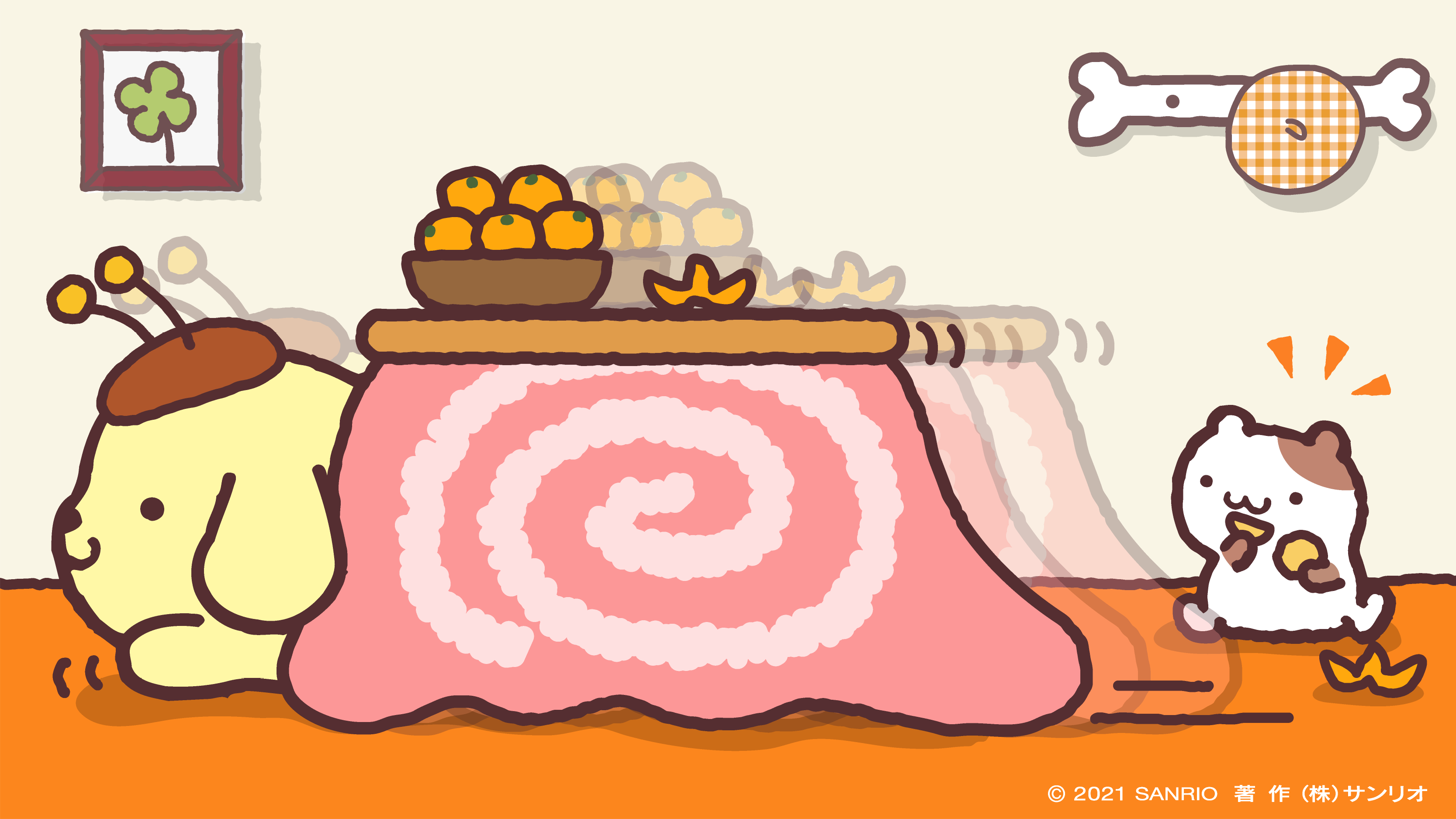 サンリオ ポムポムプリン こたつテーブル