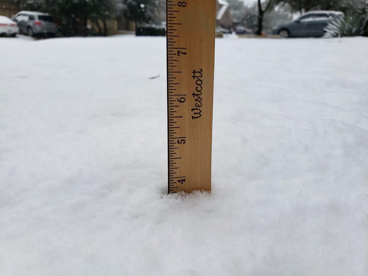 No Snow Ruler Texas This winter will be memorable for South Central Texas. With no more ...