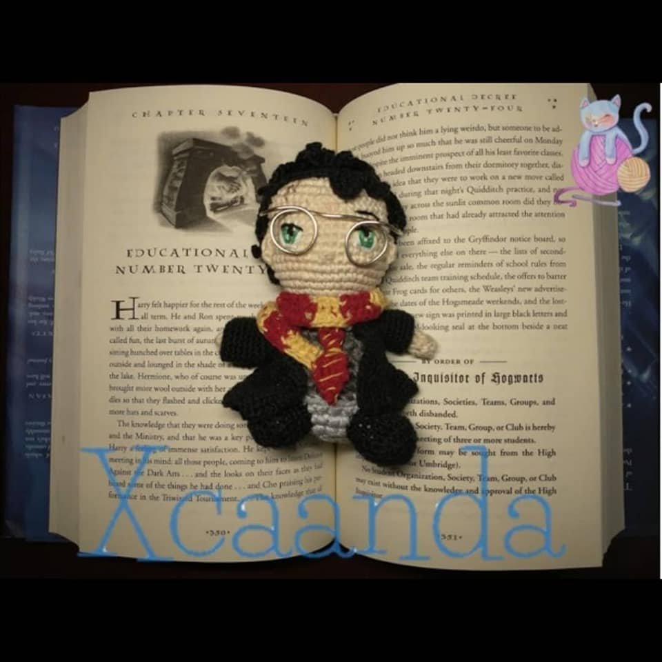 #harrypotter #crochetinspiration #crochet #howgarts #griffindor #boywithglasses #bookstagram #bookaholic #tejeresmisuperpoder #Xcaanda #harrypotterfan #greeneyes