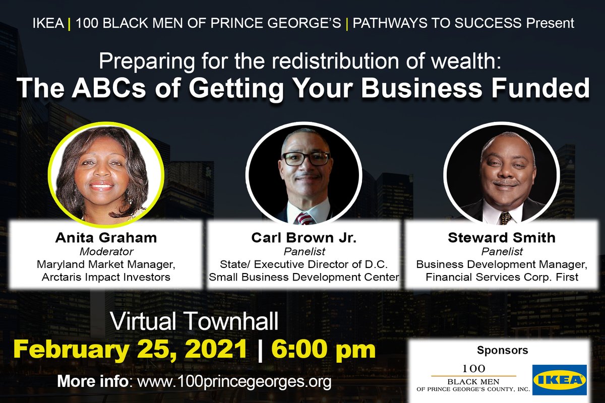 If you own a small business or looking to start a small business, please join us to learn the step to get our business funded the first time. Knowing the ABCs of finanicals is critical to your businesses growth and  development.