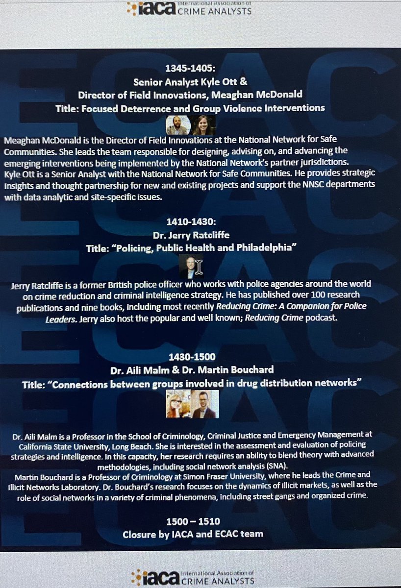 ECAC webinar, March 10,1200-1500 CET - joint venture between IACA and the Danish ECAC team.
We can’t thank all these wonderful speakers enough for their willingness to support this event and the analysis community in these disturbing times 🙏 iaca.net for more info