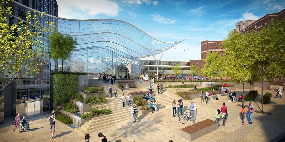 The new  #HS2 high speed  #railway station supports regeneration plans that will double the size of  #Leeds city centre. It's a vital part of plans to provide 35,000 jobs and 8,000 new homes. Visit our station page to find out more:  https://www.hs2.org.uk/stations/leeds-station/