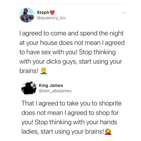 8. It's always fun when a King and a Queen fights. King James dropped his bible when he gave his version of Queency's tweet. They still dey fight till now 