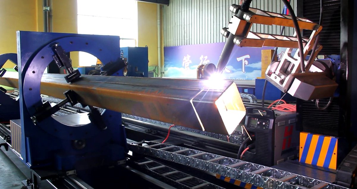 Square Metal Tube CNC Plazma Plasma Pipe Profile Cutting Sawing Machine