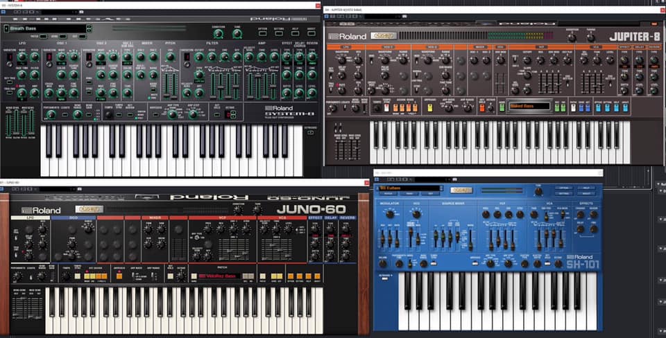 LASERDISCDREAM's tweet image. #roland #system8 #Juno80 #Jupiter8 on a #computermusic #software #electronicmusic #SynthV