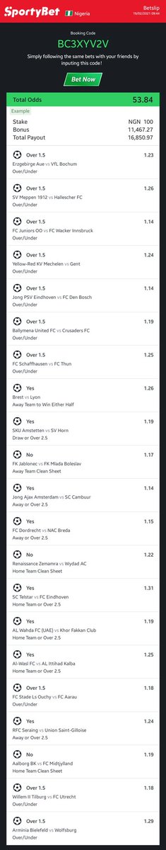 MatrixBet007's tweet photo. 50+ Odds

Sportybet code: BC3XYV2V

Edit &amp; Stake wisely 🔞 https://t.co/p5mGS7Vp9y