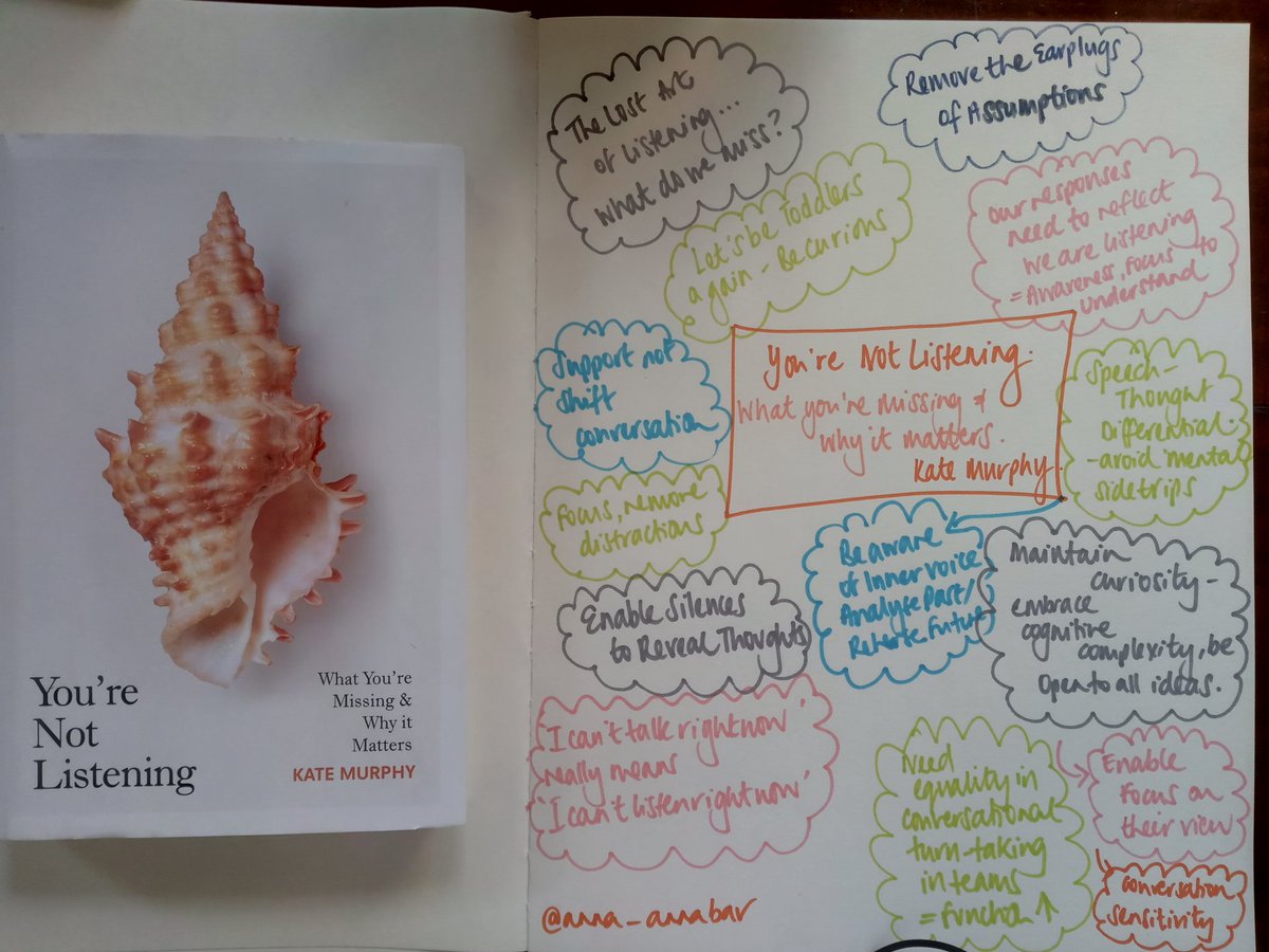 How well do we listen? A starting point for conversations,  civility and kindness is the lost art of listening. Would truly recommend this book by Kate Murphy (can't find her on twitter apols).