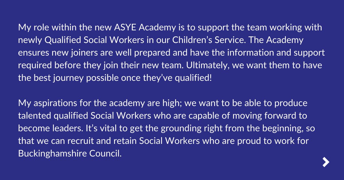 bucks_careers's tweet photo. Our ASYE Academy offers the perfect opportunity to kick-start your career in Children's Social Care. Our team will provide expert advice, & guide you through your training with us. Look out for upcoming opportunities next month to join our July cohort!
#ASYE #ChildrensService https://t.co/EKMNAvzwuv