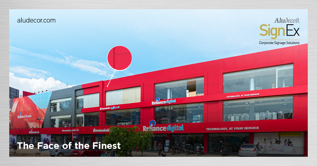 Aludecor's tweet photo. Aludecor is proud to be the Face of the Finest! We are pleased to clad Reliance Digital, Kolkata, which looks impressive with its unique signage that has been elevated by Aludecor's SignEx Series of ACPs.
#Aludecor #SignEx #Architecture #MCP #ACP https://t.co/6EQNmTatk7