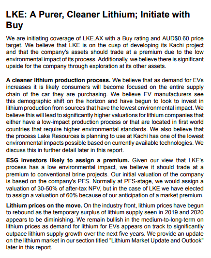 lake_resources's tweet photo. 'LKE: A purer, cleaner lithium' - Roth Capital initiates research on Lake with a 'buy' rating and A$0.60 price target https://t.co/XlpyHzCQ9v $LKE $LLKKF #lithium #EV #ESG #cleantech #cleanenergy https://t.co/9MKdA8l9OM