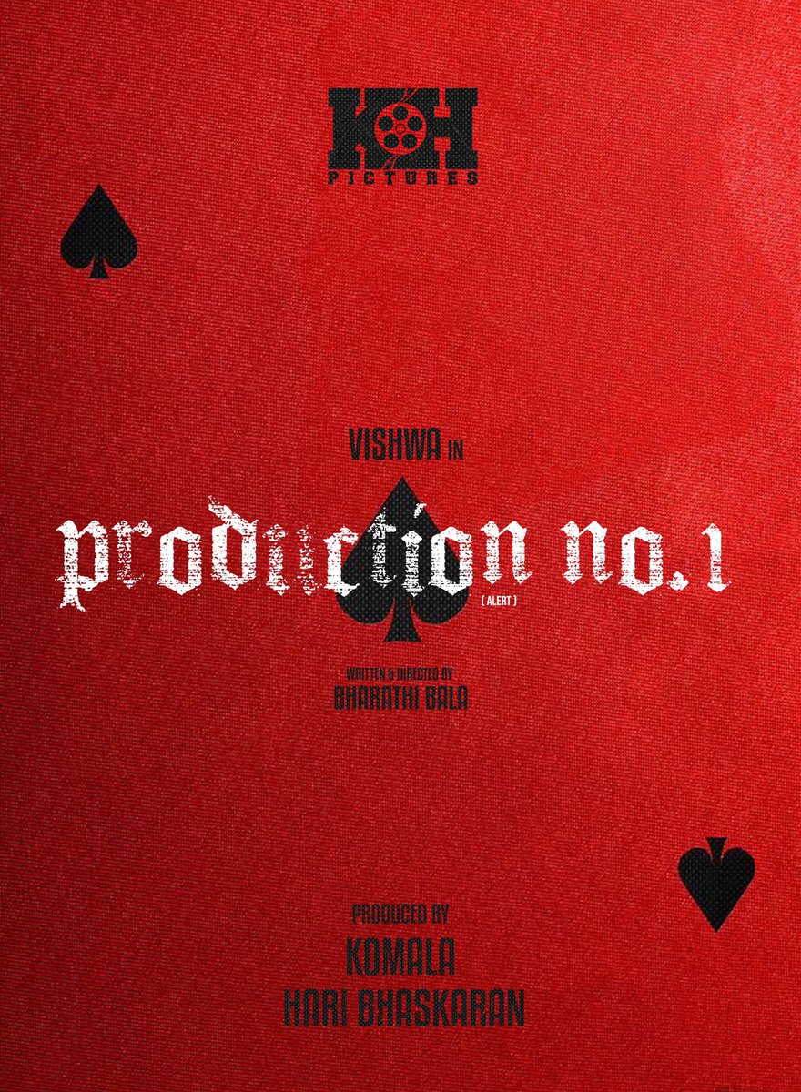 MovieBond1's tweet photo. #Champion hero youth icon #Vishwa ‘s next to be directed by #BharathiBala produced by #KHPictures #komala #haribhaskaran 
@vshvaa2
#KHPicturesProductionNo1 announcement. Title and shooting announcement soon.     @johnsoncinepro https://t.co/MhPQ5KZIjN