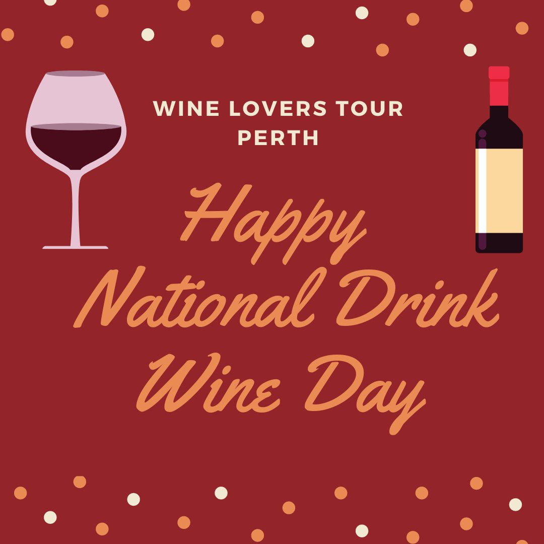 lovers_tour's tweet photo. #HappyNationalDrinkWineDay 🥳🥳
Cheers!!!
Are you celebrating?🥂
We all deserve a glass of wine today😇❤🍷
#winedays #perthwine #perthtours #winepassion #winelovers #winedrinker #winetime https://t.co/di0DtS5i2l