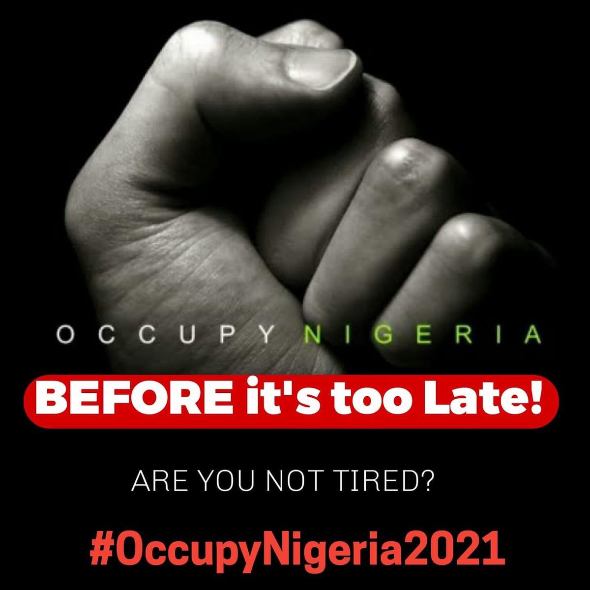 sowore's tweet photo. #occupyNigeria Enough is Enough! #Buharimustgo #Revolutionnow https://t.co/S326vA3jUF