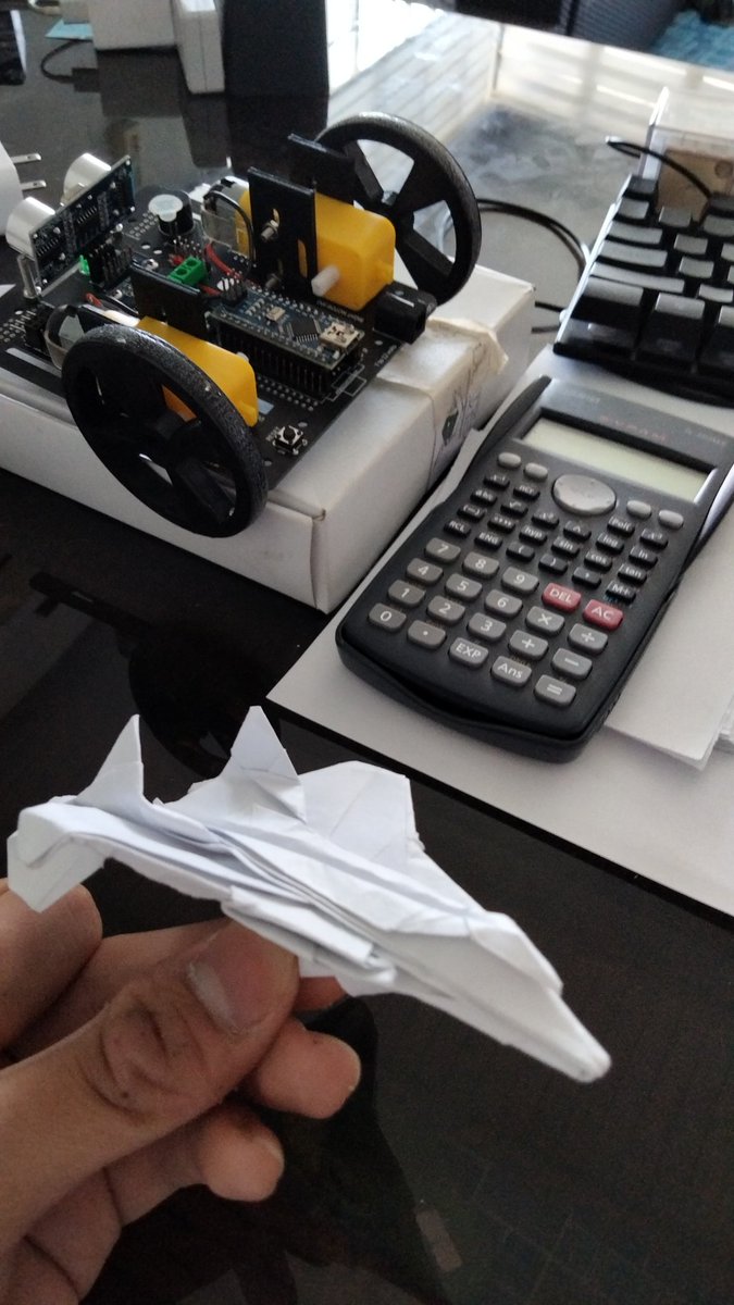 PaperFemboy's tweet photo. I butchered attempt 7 to become the official first attempt or prototype of my origami H-8 Global Defender. https://t.co/OQzgCTziBT