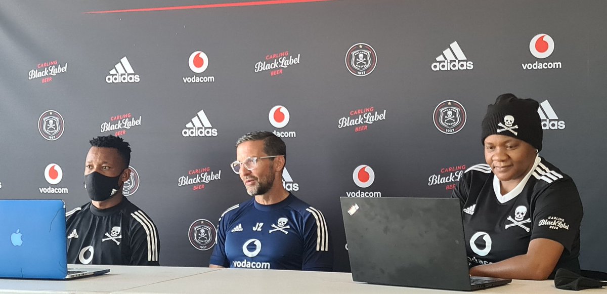 #CAFCC Press Briefing
<a href="/orlandopirates/">Orlando Pirates</a> ⚽️ <a href="/JwanengG/">Galaxyfc</a> 
Zinnbauer: We are 100% going for a win.

#TsheNtsho🏴‍☠️🧡