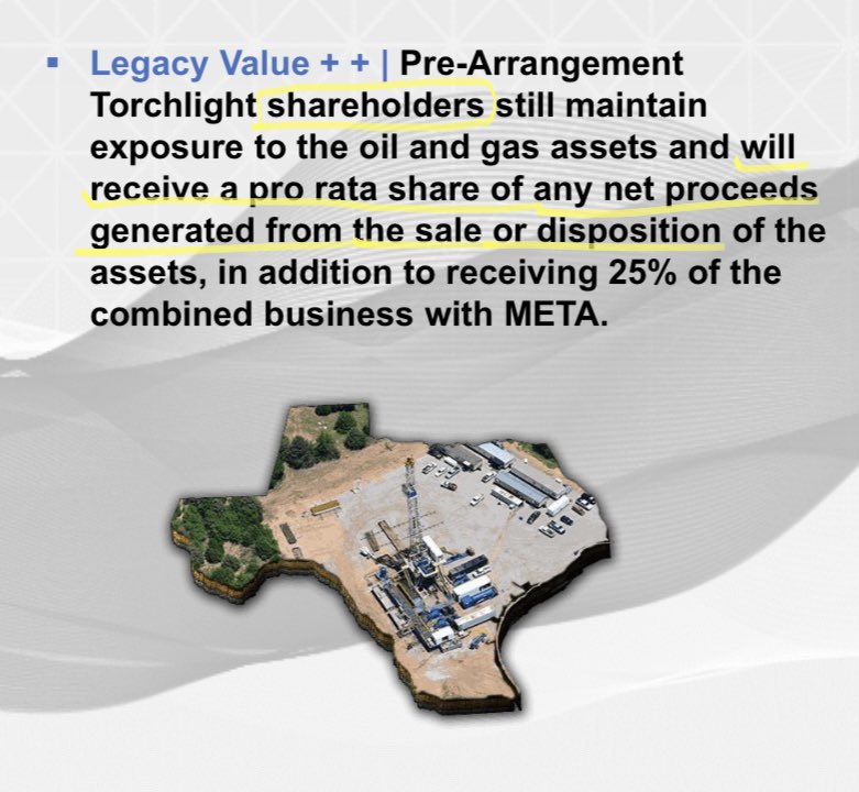  $TRCH (8): Any sale of oil assets that Torchlight holds - such as their Orogrande Basin, a 134,000 net acre oil field - will reward shareholders with something such as a special dividend due to “Legacy Value++.”