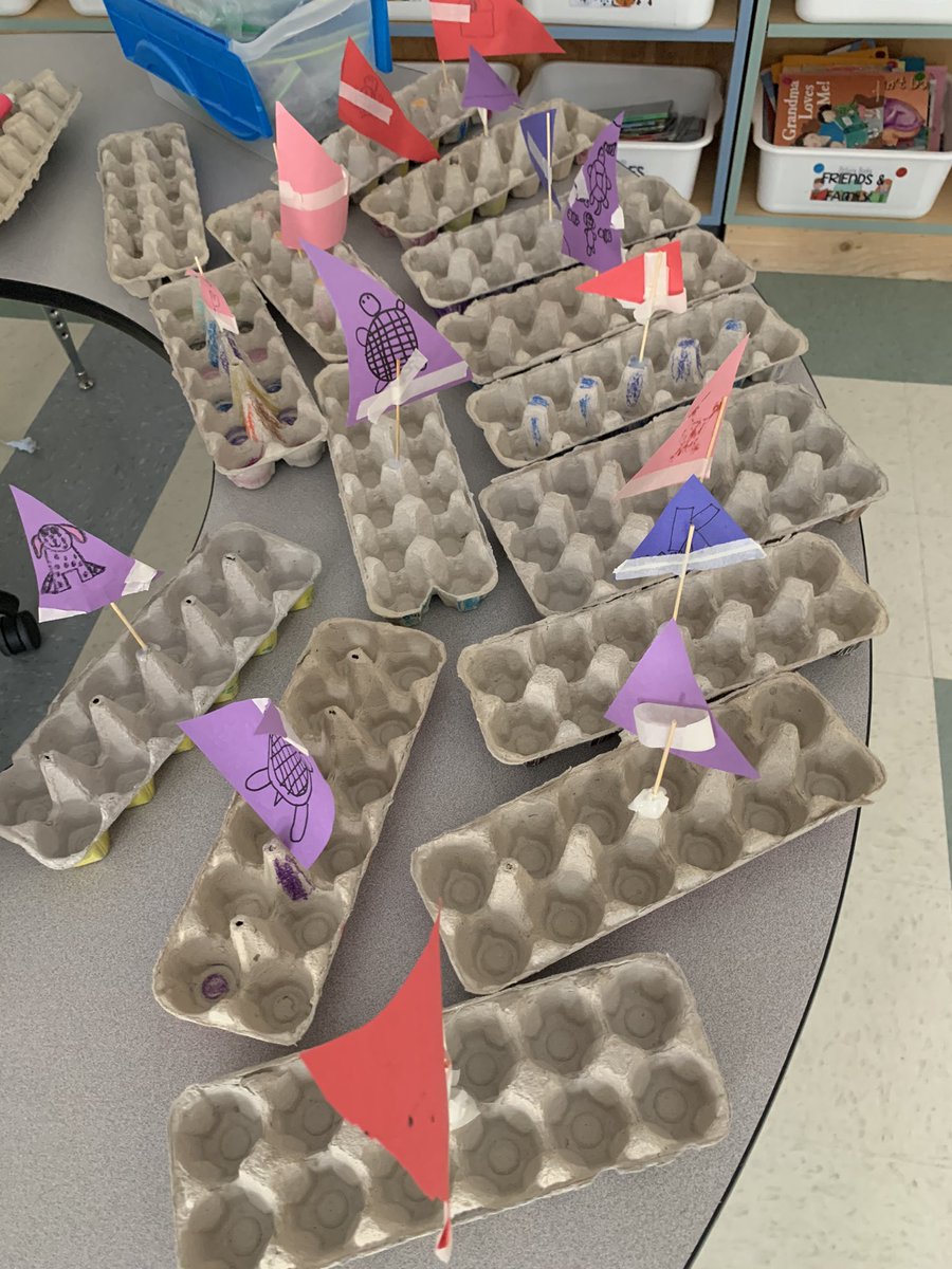 Pirate day in Grade 2 to wrap up our boats and buoyancy unit! 🏴‍☠️ We had so much fun designing pirate ships, completing a breakout box with <a href="/HTWheeler/">Trisha Wheeler</a>, and more! <a href="/joes4646/">St. Joseph Catholic</a> #eccsdLOVE