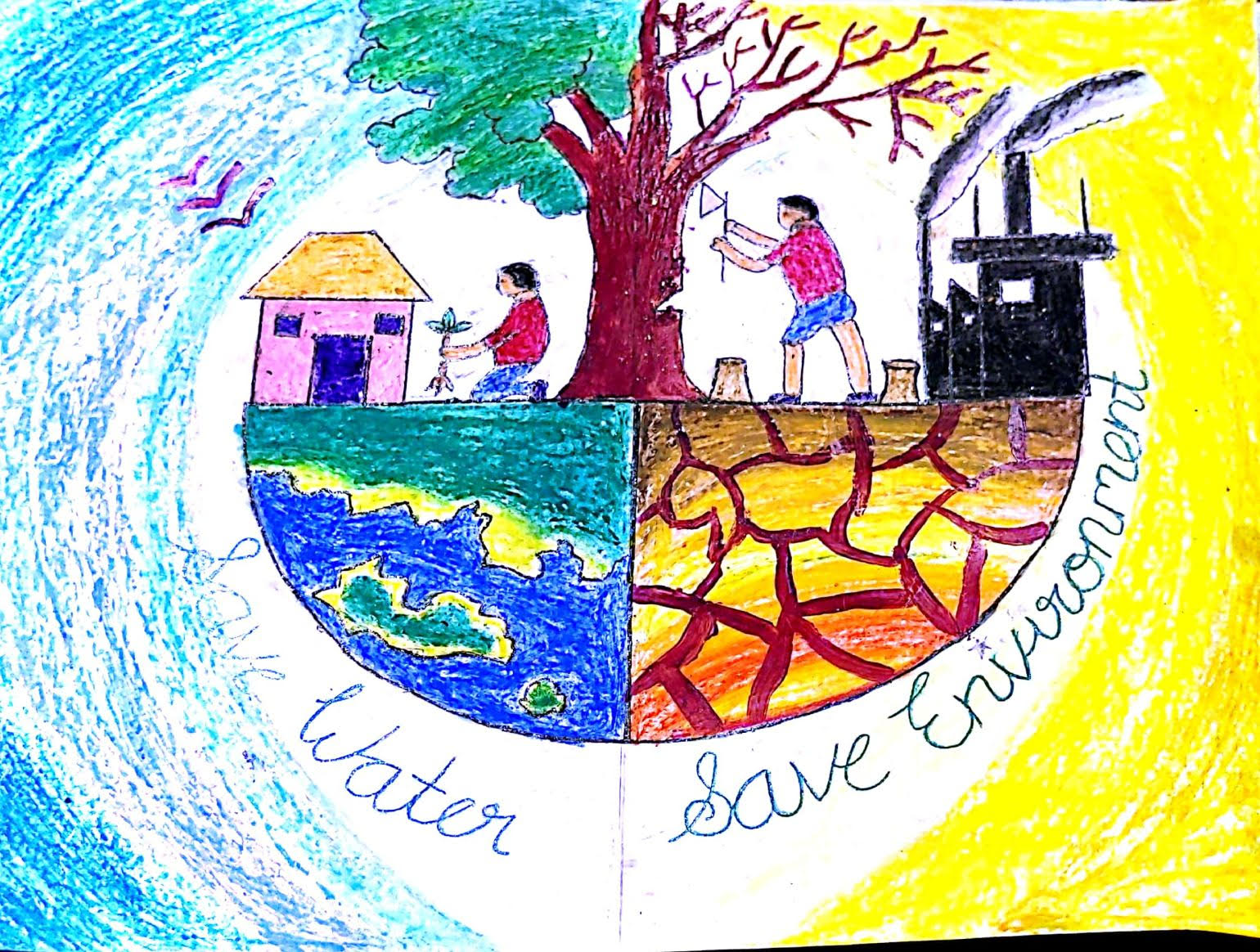 World Water Day poster | Save Water Save Future | Save Water Drawing for  school Competition | Save water drawing, Save water poster drawing, Water  drawing