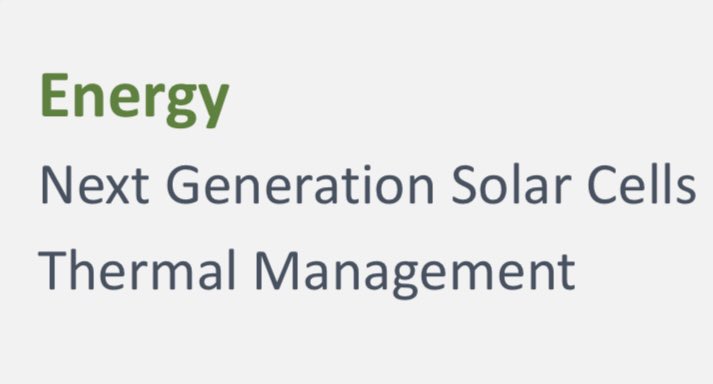  $TRCH (9): In an “example application” META addresses Solar Energy as another possible application of their research - with the possibility of flexible solar panels - and increased efficiency.